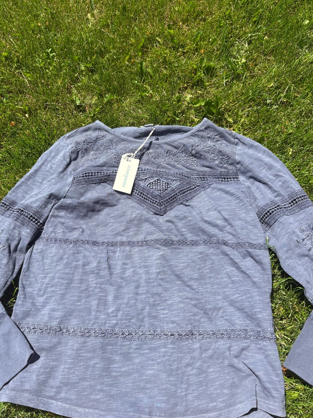 Sundance NWT Eden's Lace Crochet Top